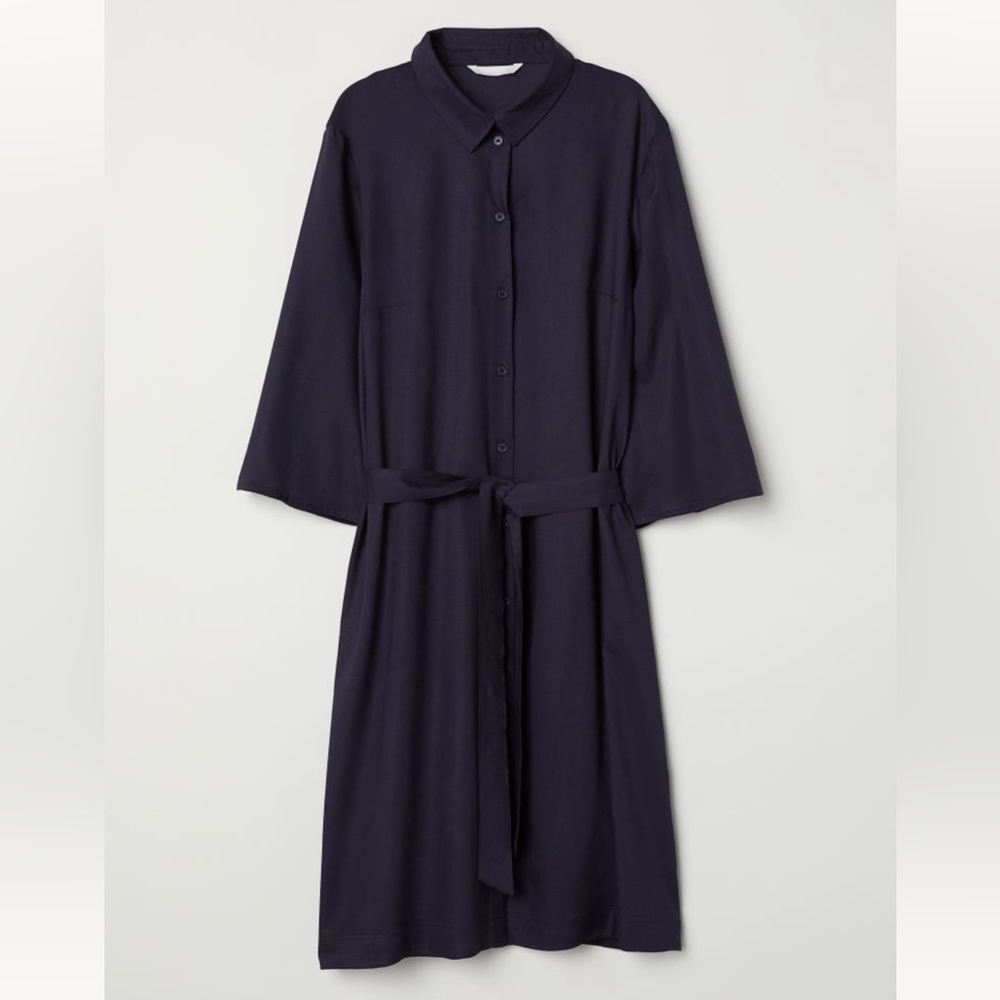 H&M Navy Shirtdress Size 12